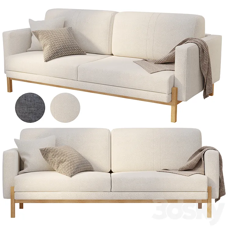 DANTONE HOME Lagom sofa bed 3D Model Free Download