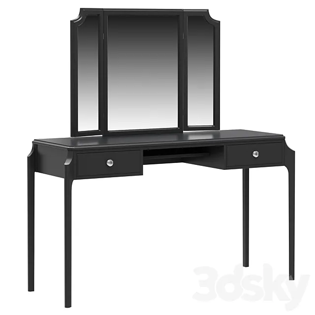 Dantone Home Le Visage dressing table with drawers and mirror 3D Model Dantone Home Le Visage dressing table with drawers and mirror 3D Model