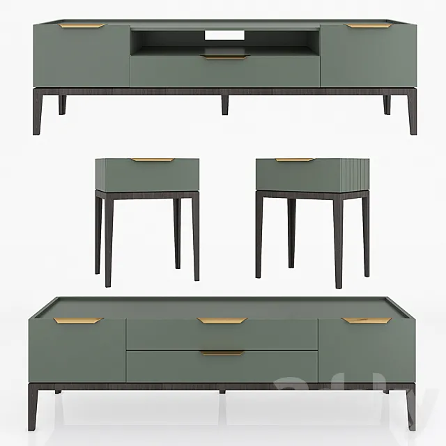 Dantone Home Metropolitan stand set 3DModel Dantone Home Metropolitan stand set 3DModel