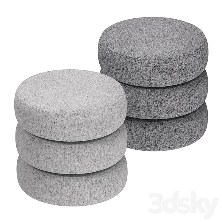 Dantone Home Pouf Cork 3D Model Free Download