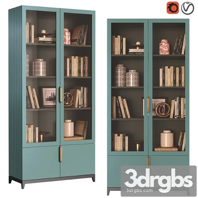 Dantone Home Showcase Library Metropolitan 1 3D Model Download