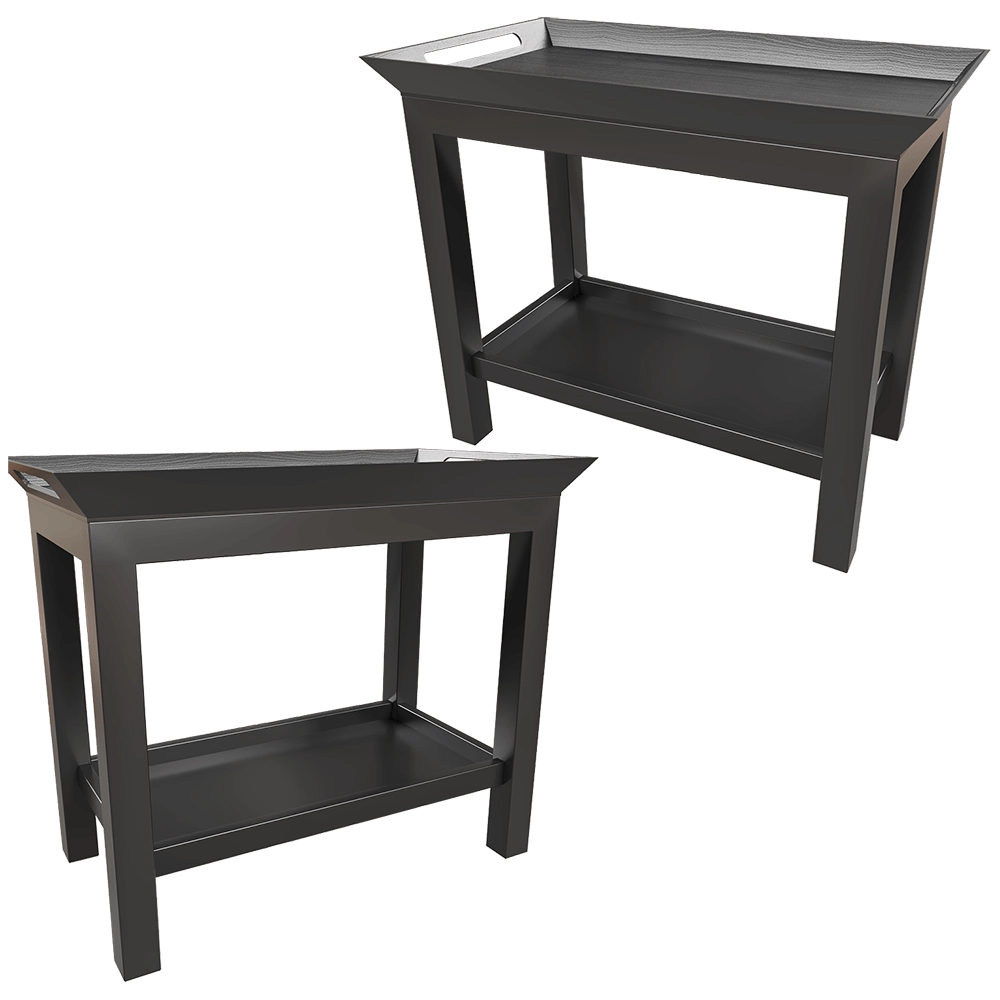 Dantone Home – Side table Newport with tray and shelf 3D Model