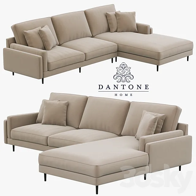 Dantone Home Sofa Portry Modular Two-Section 3DModel
