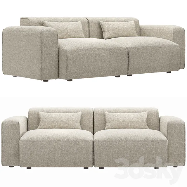 Dantone Home Sofa Twain double 3D Model Dantone Home Sofa Twain double 3D Model