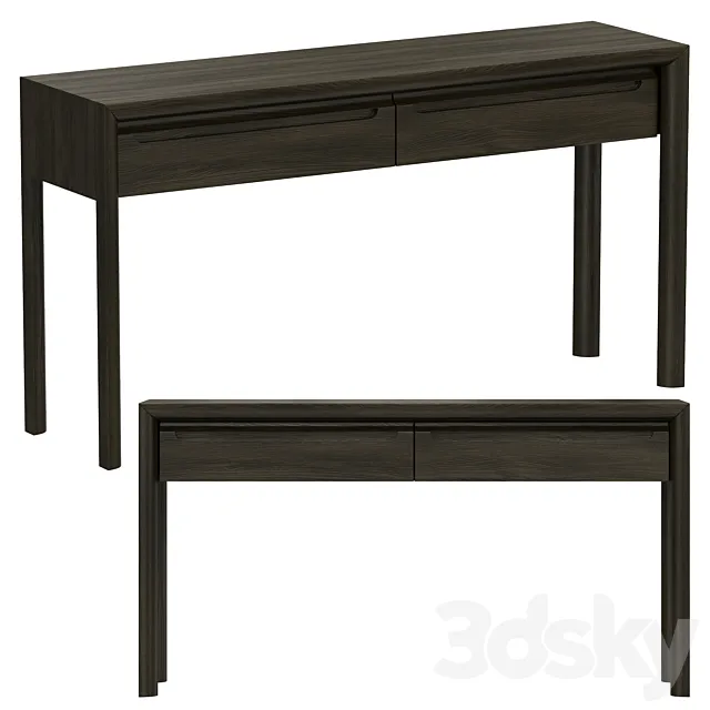 Dantone Home Square Console with 2 Drawers 3D Model