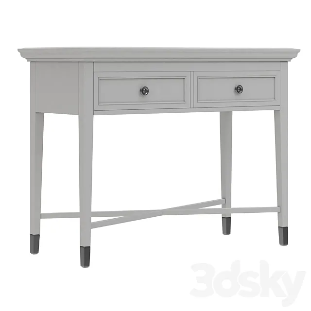 Dantone Home Stafford console with two drawers 3D Model
