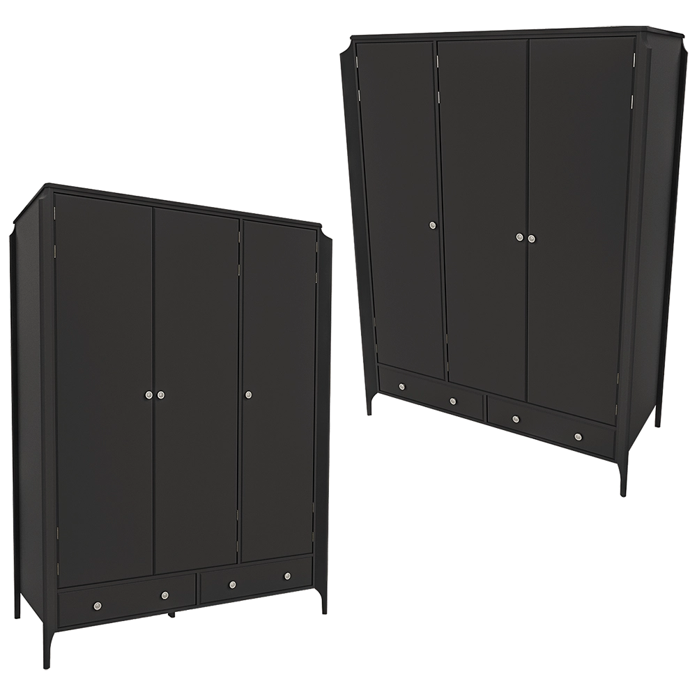 Dantone Home – Wardrobe Le Visage with 3 fronts 3D Model