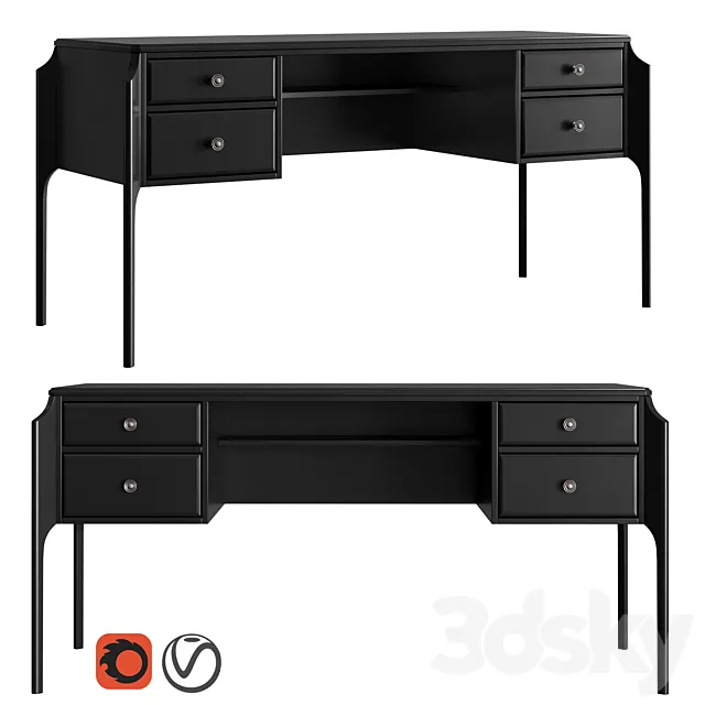Dantone Home Writing desk Le Visage 3DModel Dantone Home Writing desk Le Visage 3DModel