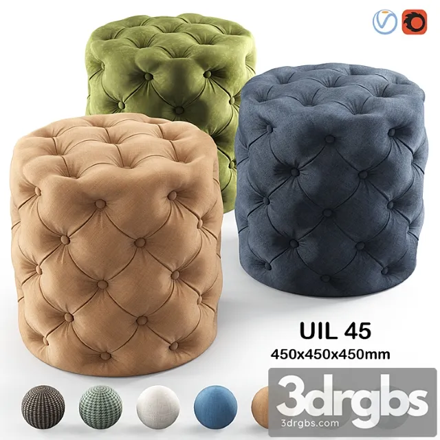 Dantone Puf Uil 45sm 3D Model Download