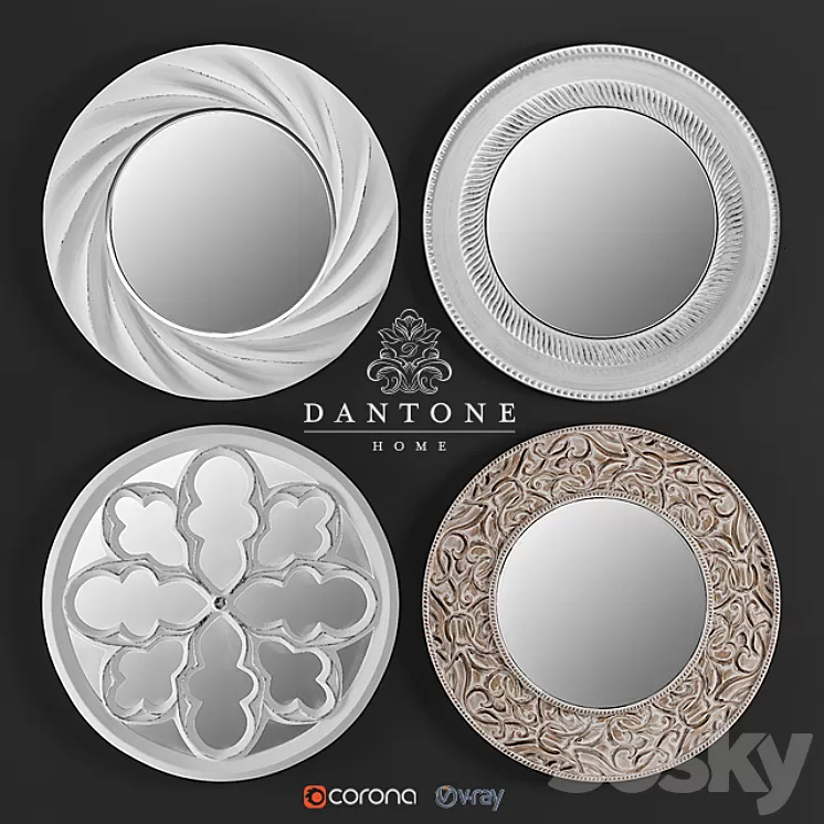 Dantone round mirror 3D Model