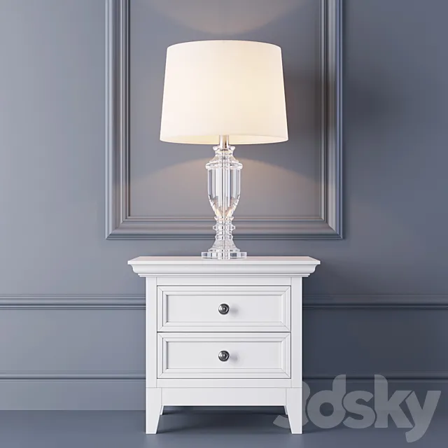 Dantone. Table lamp TCY0031 and dresser 3DModel Dantone. Table lamp TCY0031 and dresser 3DModel