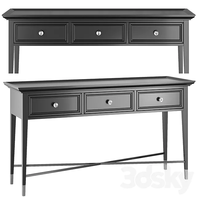 dantonehome Stafford console with 3 drawers 3D Model