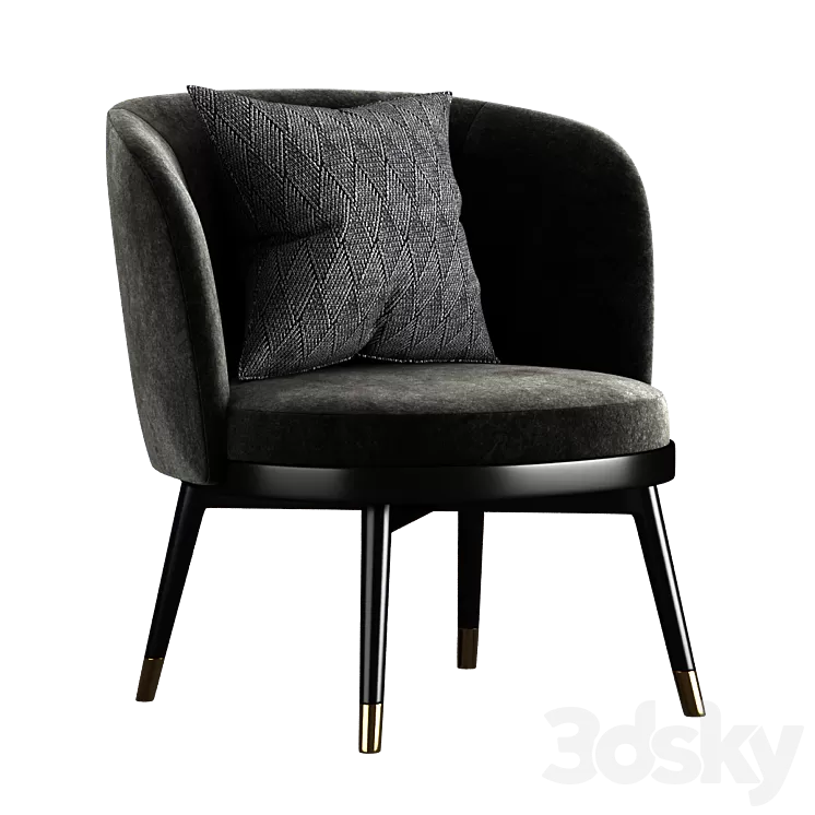Daphne Armchair by Porada 3D Model Free Download