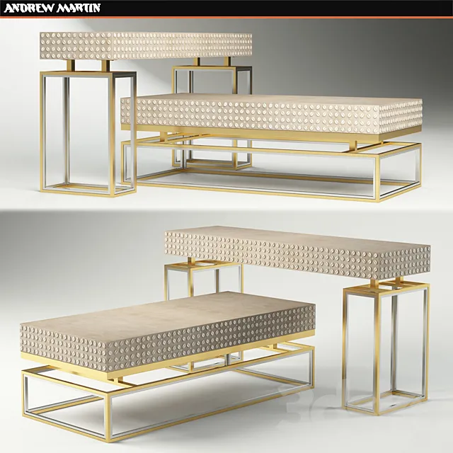 Daphne Coffee _ Console Table 3DModel