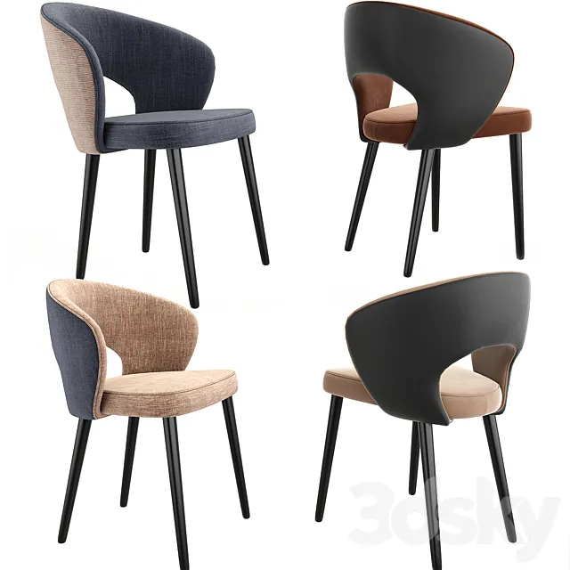 Darford Open Back Armchair 3DModel