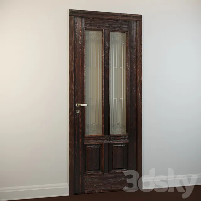 Dariano Porte _ Country stained glass 3D Model