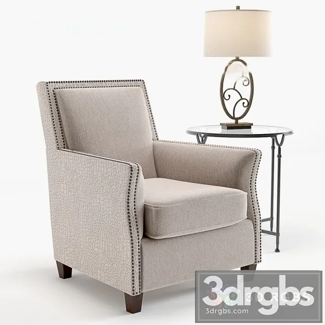 Daric Armchair 3D Model Download Daric Armchair 3D Model Download