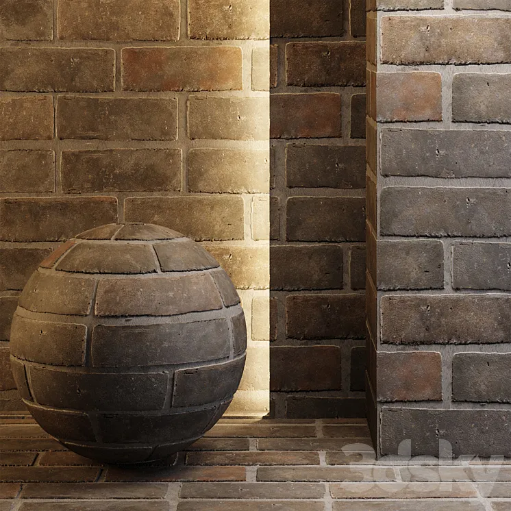 Dark brick 3D Model Free Download