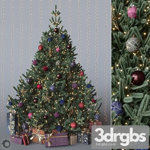 Dark cristmas tree 3D Model Download Dark cristmas tree 3D Model Download