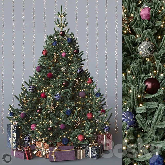Dark cristmas tree 3DModel Dark cristmas tree 3DModel