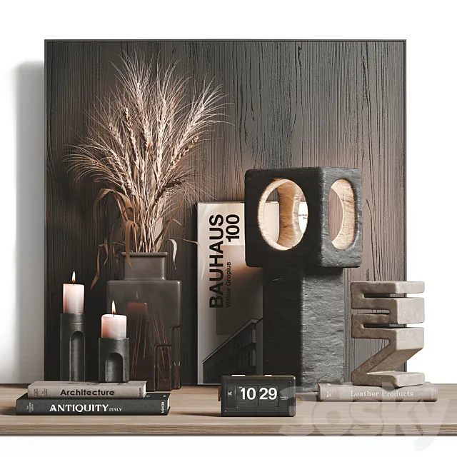 Dark decor set 3D Model