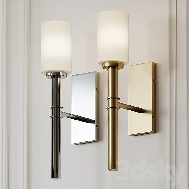Darrell 1-Light Wallchiere Wall Sconce by Langley Street 3DModel