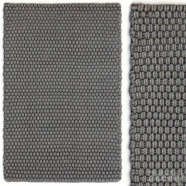 Dash & Albert Rope Graphite Rug Carpet 3D Model Dash & Albert Rope Graphite Rug Carpet 3D Model