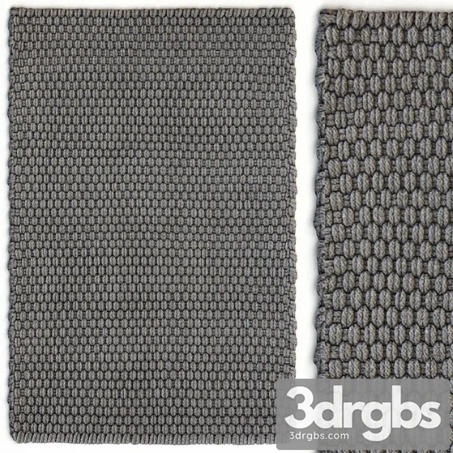 Dash Albert Rope Graphite Rug Carpet 3D Model Download