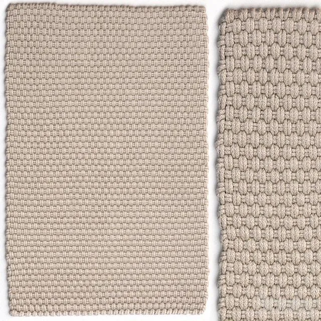 Dash & Albert Rope Platinum Rug 3D Model Dash & Albert Rope Platinum Rug 3D Model