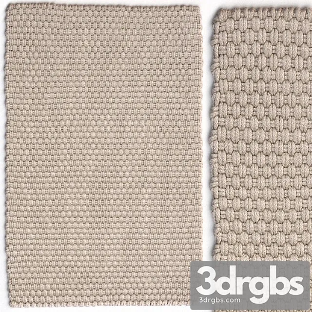 Dash & albert rope platinum rug 3D Model Download