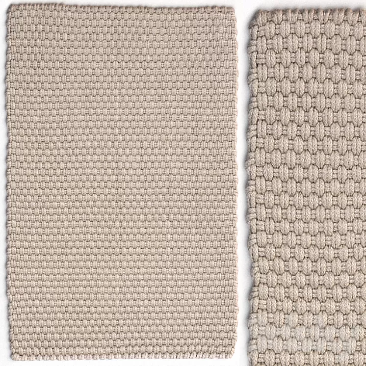Dash & Albert Rope Platinum Rug 3D Model