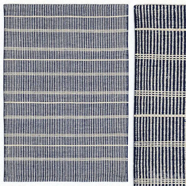 Dash & Albert Samson Navy Rug Carpet 3D Model Dash & Albert Samson Navy Rug Carpet 3D Model
