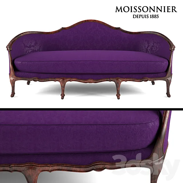 D’Aurevilly sofa by Moissonnier 3DModel D’Aurevilly sofa by Moissonnier 3DModel