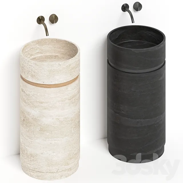 Davani Parallel Ps45 Wash Basin 3DModel