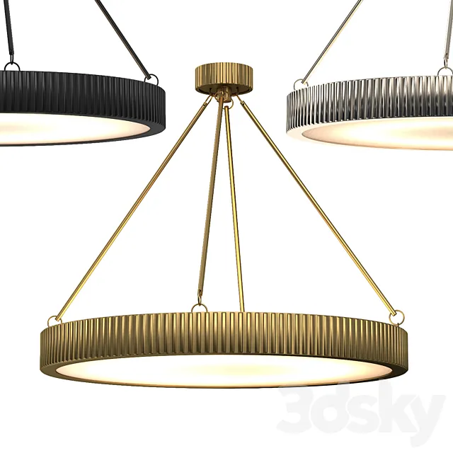 DAVENPORT ROUND CHANDELIER 30 3D Model