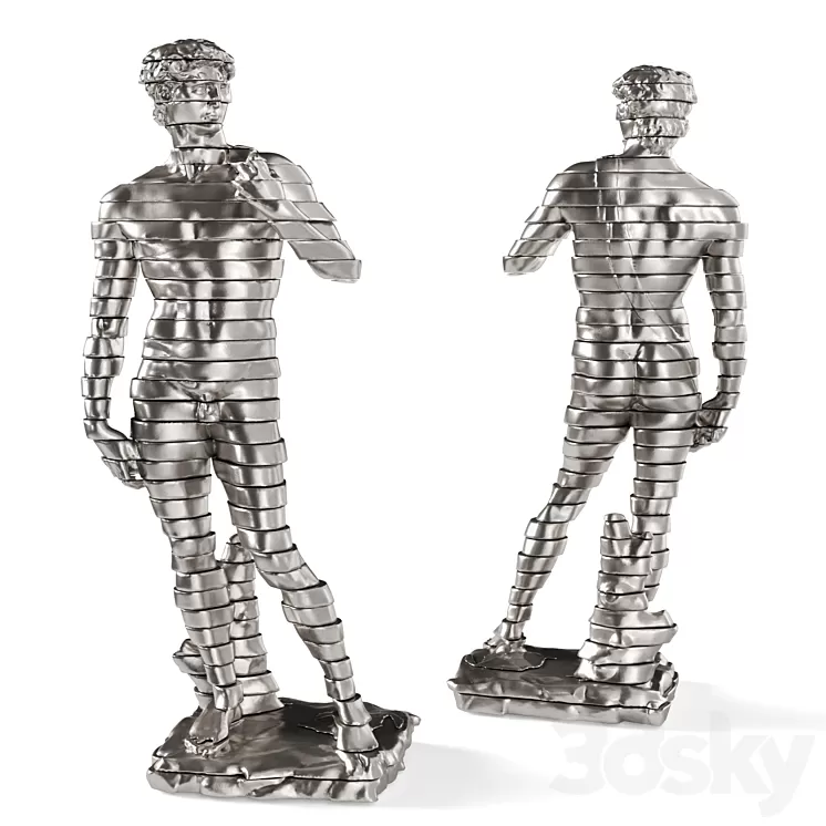 David Michelagnolo sculpture Sliced 3D Model