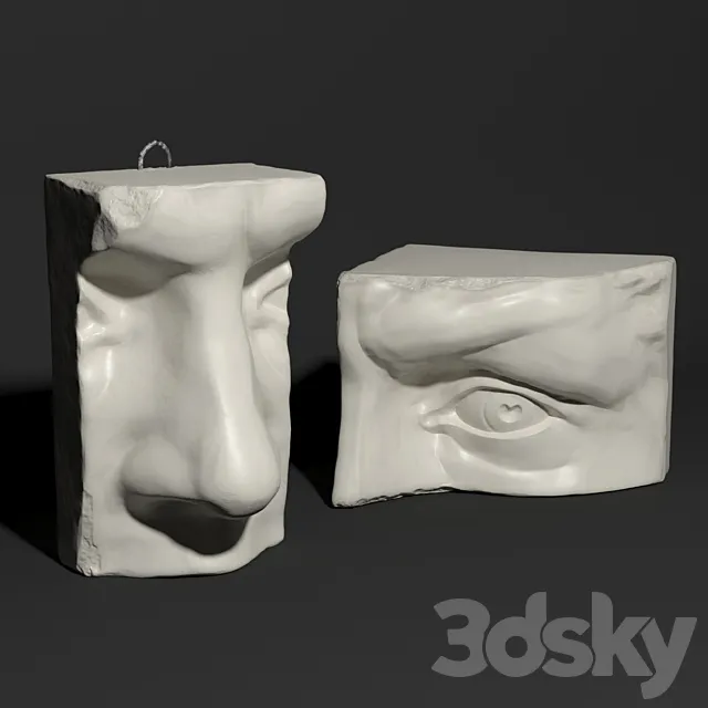 David part of the face 3D Model