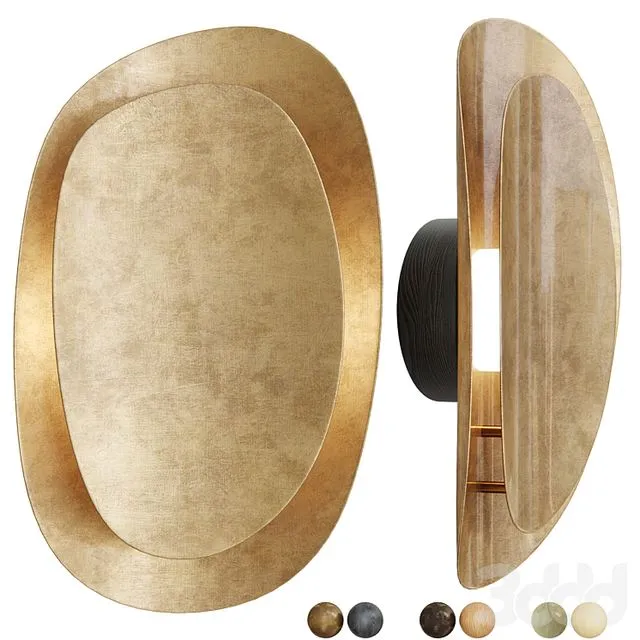 David Shaw X Nightworks Duet Halo Wall Light 3D Model