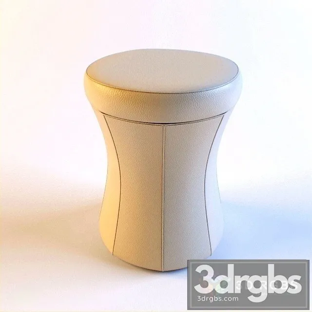 Davis Drum Pouf 3D Model Download