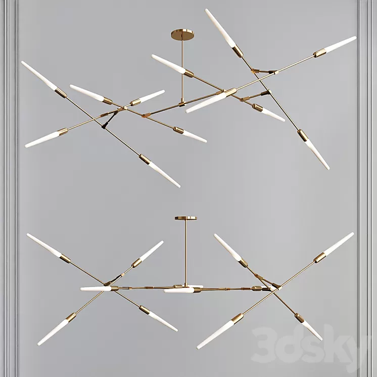 Dawn chandelier 3D Model Dawn chandelier 3D Model