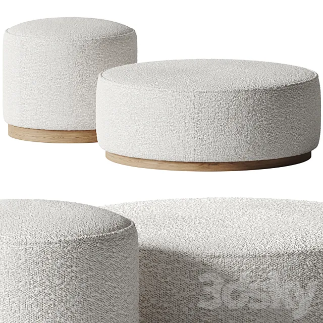 Dawson Ottoman – McGee & Co 3D Model Dawson Ottoman – McGee & Co 3D Model