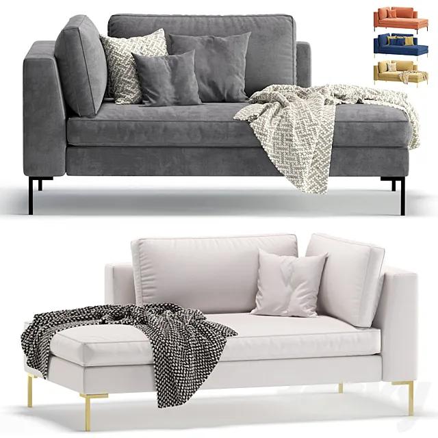 Daybed Kona 5 Colors Version_Кушетка Kona 3D Model Daybed Kona 5 Colors Version_Кушетка Kona 3D Model