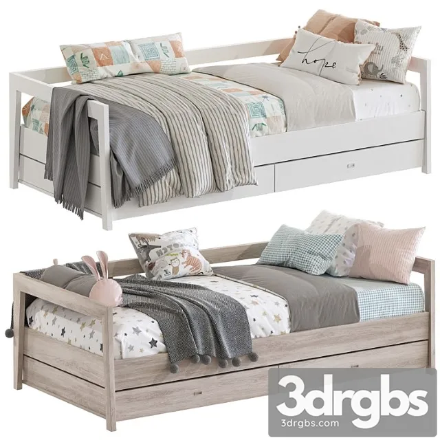 Daybed Large Bed By Mint Factory 3 3D Model Download