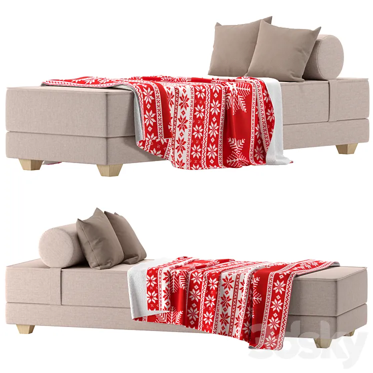 Daybed Roby 3D Model Free Download