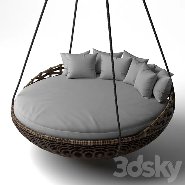 Daybed Swing Swing Hanging Daybed 3D Model