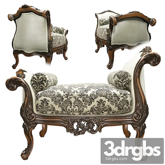 Daybed vittorio grifoni 2 3D Model Download