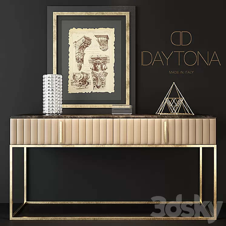 "DAYTONA" ANGELINA – CONSOLE TABLE 3D Model