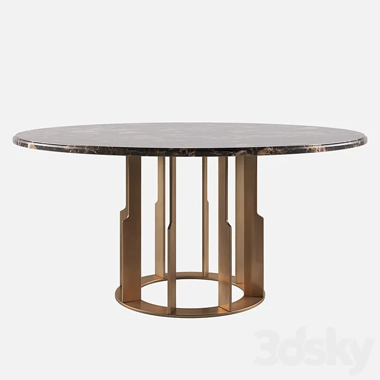 Daytona aston dining table 3D Model Free Download