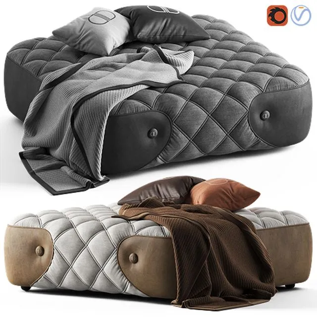 Daytona Wimbeledon Pouffe 3D Model Daytona Wimbeledon Pouffe 3D Model