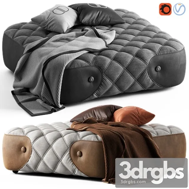 Daytona Wimbeledon Pouffe 3D Model Download